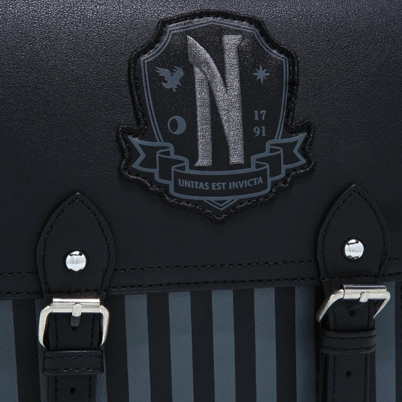 Wednesday Nevermore Academy Mini Backpack Hot Topic Addams Family Halloween‎ main image 4